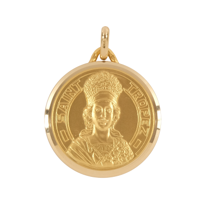 Médaille - Pendentif Or - 25mm - La Médaille de Saint-Tropez