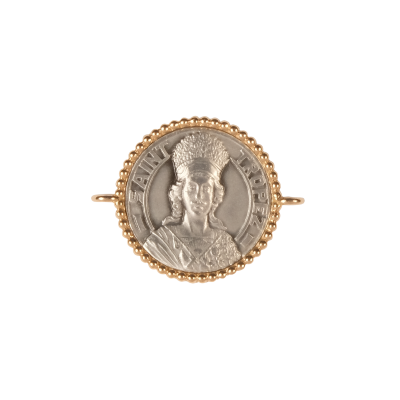 Médaille - Bracelet argent/or rose - 16mm - La Médaille de Saint-Tropez
