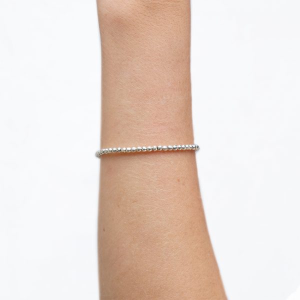 Bracelet Vermeil faceté Gold / Argent - 2 mm - La Médaille de Saint-Tropez